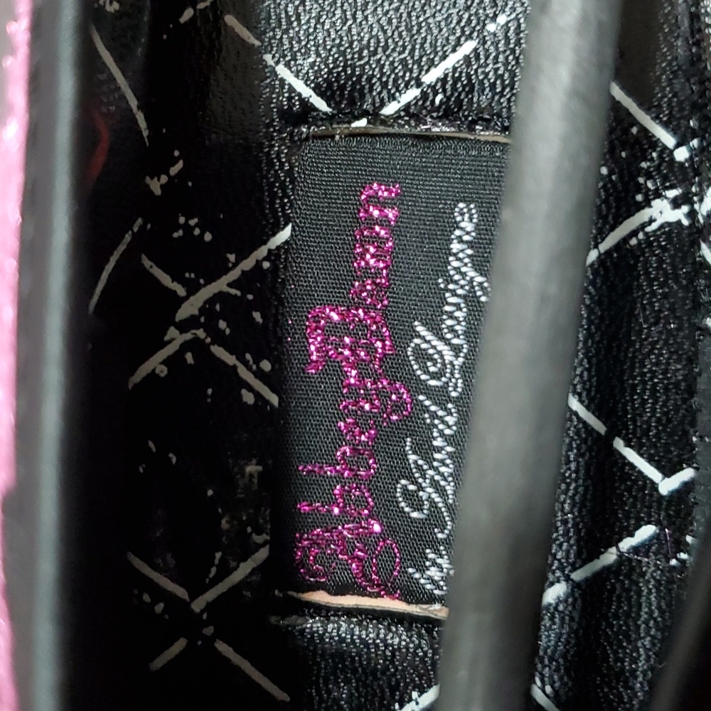 Abbey Dawn by Avril Lavigne Rebel Yell Punk Flattie in Hot Pink, skull - Picture 12 of 15